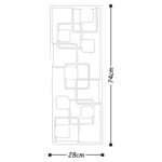 Deco διακοσμητικό τοίχου μεταλλικό 74x5x28εκ ed17870 - Image 2