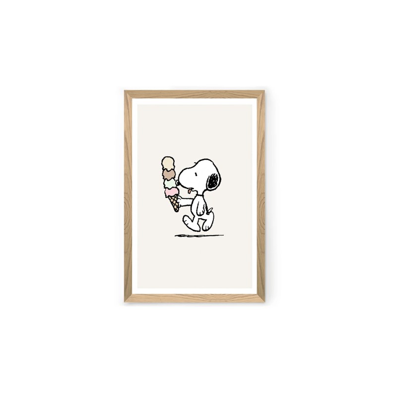 17907_0-800x800 Πίνακας Snoopy MDF με κορνίζα 33 x 48 εκ ed17907 - Image 1