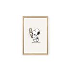Πίνακας Snoopy MDF με κορνίζα 33 x 48 εκ ed17907 - Image 3