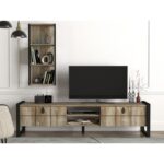 Έπιπλο tv Firma 184 5x34x45cm μελαμίνη μέταλλο ed1790