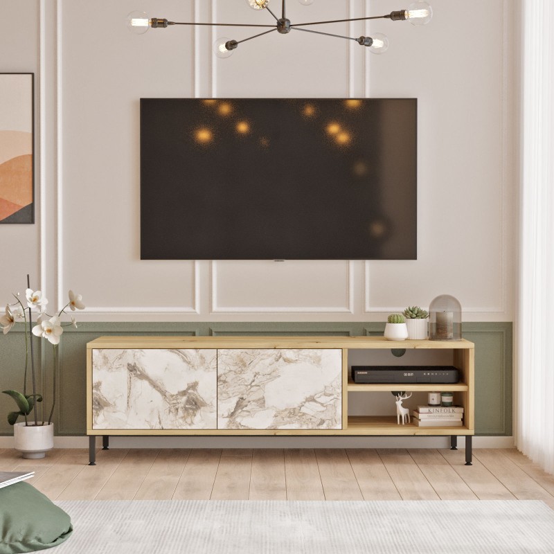 1801_0-800x800 Έπιπλο TV Margo 140x40x43 1cm ed1801 - Image 1