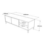 Έπιπλο TV Margo 140x40x43 1cm ed1801 - Image 2