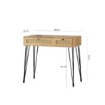 Γραφείο Deserto 105x55x79cm μελαμίνη ed1807 - Image 2