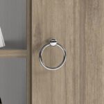 Ντουλάπι μπάνιου Lago καρυδί ανθρακί 50x30x140cm ed1813 - Image 5