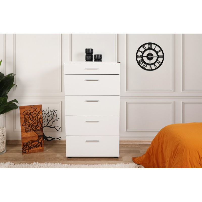 1821_0-800x800 Συρταριέρα Sesami 60x44x108cm μελαμίνη ed1821 - Image 1