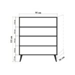 Έπιπλο εισόδου παπουτσοθήκη Mente 95x36x111cm μελαμίνη ed1822 - Image 2