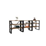 Κονσόλα Brescia καρυδί μαύρο 210x32x58 5cm ed1833 - Image 4