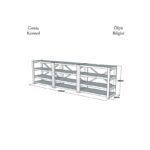 Κονσόλα Brescia καρυδί μαύρο 210x32x58 5cm ed1833 - Image 2