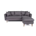 Γωνιακός καναπές Sofia Right ανθρακί 215x91x145cm ed1876 - Image 5