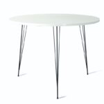 Τραπέζι Sandalf άσπρο χρώμα μελαμίνη 90x75cm ed1877 - Image 3