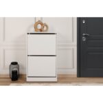 Παπουτσοθήκη Adore 51x26x84cm μελαμίνη άσπρη ed1879