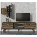 Έπιπλο τηλεόρασης Gloss μελαμίνη 180x35x53cm ed1889