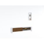 Έπιπλο τηλεόρασης Naz καρυδί χρώμα 160x26 8x33cm ed1900 - Image 4