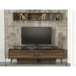 Έπιπλο TV Bellezza καρυδί χρώμα μελαμίνη 183 6x34x55cm ed1914