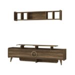 Έπιπλο TV Bellezza καρυδί χρώμα μελαμίνη 183 6x34x55cm ed1914 - Image 4