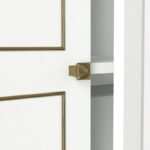 Ντουλάπα τρίφυλλη Ravenna άσπρη χρυσή μελαμίνη 105x47 2x194cm ed1915 - Image 3