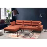 Γωνιακός καναπές Hollywood Left πορτοκαλί 309x188x110cm ed1919 - Image 2