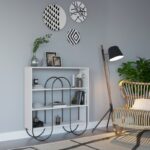 Κονσόλα Avanz λευκό χρώμα μέταλλο μελαμίνη 96x25 5x99cm ed1920