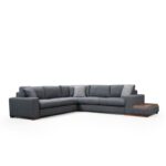 Γωνιακός καναπές Loop 282x323cm ανθρακί ed1934 - Image 3
