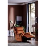 Πολυθρόνα relax Amber ξύλο 80x80x105cm ύφασμα γκρι ed1938 - Image 4