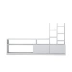 Έπιπλο τηλεόρασης Dolu άσπρο 164 4x25x91 3cm ed193 - Image 3