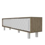 Έπιπλο τηλεόρασης Rob λευκό 180x35x48 2cm ed1943 - Image 3