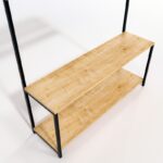 Έπιπλο εισόδου Portmanto Ava δρυς μελαμίνη μεταλλικά πόδια 120x40x180εκ ed1950 - Image 4