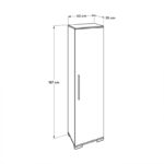 Ντουλάπι Aid άσπρο μελαμίνη 50x35x187εκ ed1974 - Image 2