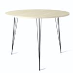 Τραπέζι Sandalf oak χρώμα μελαμίνη 90x75cm ed1979 - Image 3