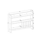 Ράφι κουζίνας Kolin άσπρο μελαμίνη 85x15x65εκ ed2014 - Image 2