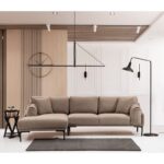 Γωνιακός καναπές Leo Left μόκα 255x150cm ed2017