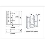 Ραφιέρα τοίχου Nevada άσπρη 89 6x21 9x93 2cm ed2022 - Image 2