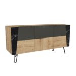 Κονσόλα Milano 150x46 8x74 6cm Sapphire μαύρο ed2024 - Image 5