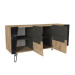 Κονσόλα Milano 150x46 8x74 6cm Sapphire μαύρο ed2024 - Image 4