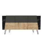 Κονσόλα Milano 150x46 8x74 6cm Sapphire μαύρο ed2024 - Image 3