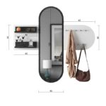 Έπιπλο εισόδου Paco άσπρο μελαμίνη 125x12x120εκ ed2028 - Image 2