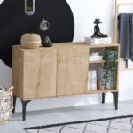 Μπουφέ Albedino oak μελαμίνης 120x40x80cm ed2031 - Image 5