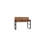 Γραφείo Brescia καρυδί μαύρο μελαμίνη 120x55x95 8cm ed2056 - Image 3