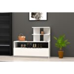 Έπιπλο εισόδου Airy άσπρο μελαμίνη 100x29 6x85εκ ed2091