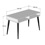 Γραφείο Verbano χρώμα καρυδί μελαμίνη 120x60x74 8 ed2102 - Image 2