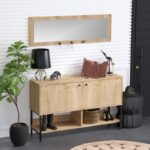 Μπουφές Blassi Sapphire Oak μελαμίνη μεταλλικά πόδια 120x35x90εκ ed2118 - Image 4