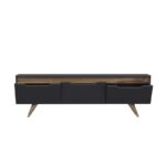 Έπιπλο tv Melone oak ανθρακί χρώμα μελαμίνη 150x35x44cm ed2132 - Image 3