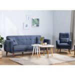 Σετ καναπέ Aria σκούρο μπλε 205x82x83εκ ed2139