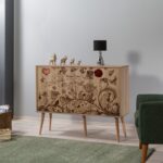 Μπουφέ Mente 6 SONOMA OAK ΜΕΛΑΜΙΝΗ 120x36xH90cm ed2161