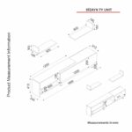 Έπιπλο τηλεόρασης Progetto μελαμίνη 181 8x31 3x41 3cm ed2162 - Image 2