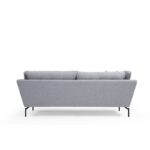 Καναπές τριθέσιος Pata ξύλο ύφασμα γκρι 214x90x84cm ed2168 - Image 3