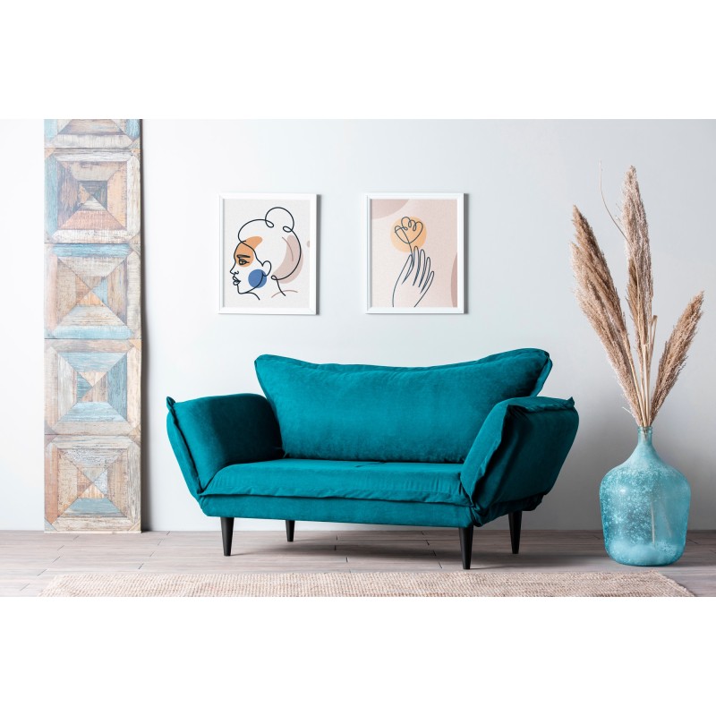 2173_0-800x800 Καναπές κρεβάτι διθέσιος Calvino Petrol Green 50x120x38cm ed2173 - Image 1