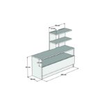 Έπιπλο εισόδου Airy καρυδί μελαμίνη 100x29 6x85εκ ed2177 - Image 2