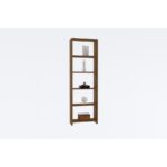 Βιβλιοθήκη New καρυδί μελαμίνη 50x19 6x160εκ ed2183 - Image 4