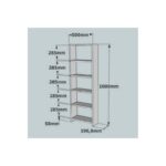 Βιβλιοθήκη New καρυδί μελαμίνη 50x19 6x160εκ ed2183 - Image 2